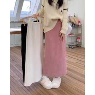 (พร้อมส่ง) Winter skirt 🥙🥟 C3726 กระโปรงสไตล์เกาหลี กระโปรงยาว