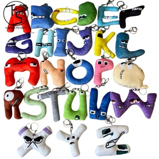 พวงกุญแจตุ๊กตาตัวอักษรภาษาอังกฤษ ABC 26 ตัวอักษร ของเล่นเสริมการเรียนรู้ สําหรับเด็ก
