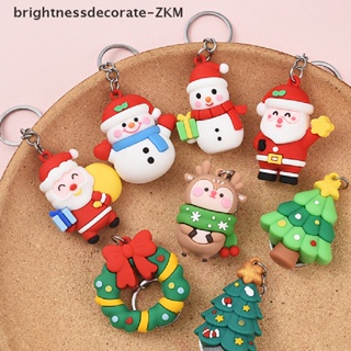 [Brightdecorate] พวงกุญแจ จี้ตุ๊กตาซานตาคลอส ต้นคริสต์มาส น่ารัก สําหรับเด็ก [TH]