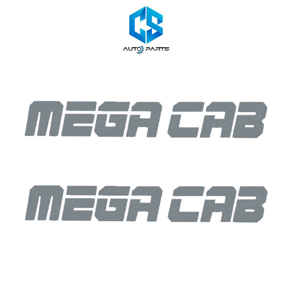 สติ๊กเกอร์-mega-cab-mitsubishi-strada-ติดข้างกระจกแคป