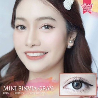 คอนแทคเลนส์ รุ่น Mini Sinvia เทา/ตาล/ชมพู/Hazel Gray/Brown/Pink Hazel มีค่าสายตาปกติ (0.00)