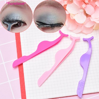 Purelove&gt; Plastic Eyelashes Extension Tweezers Auxiliary Clamp Clips Eye Lash Makeup Tools new