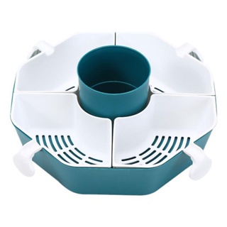 Multifunctional Rotatable Hot Pot Assortment Home Kitchen Drain Basket Wash Basin Vegetable Assortment