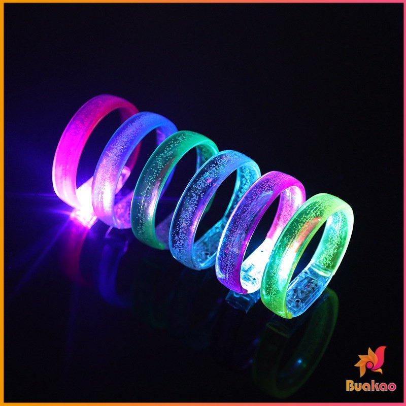 buakao-สายรัดแขน-พร้อมไฟ-led-6-สี-ใช้แบตเตอรี่-กำไลข้อมือ-charm-bracelets