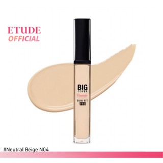 ETUDE Big Cover Skin Fit Concealer PRO #N04 Neutral Beige (7 g) อีทูดี้ คอนซีลเลอร์เนื้อลิควิด