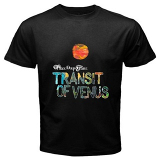 เสื้อยืดผ้าฝ้ายพรีเมี่ยม เสื้อยืดผ้าฝ้าย พิมพ์ลาย Three Days Grace Transit Of Venu สีดํา สําหรับผู้ชาย HCkole67HDajlm35