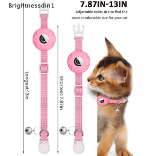 [Brightnessdin1] เคสแอร์แท็ก ไนล่อน สะท้อนแสง ปรับได้ กันหาย พร้อมที่จับซิลิโคน สําหรับสัตว์เลี้ยง สุนัข แมว