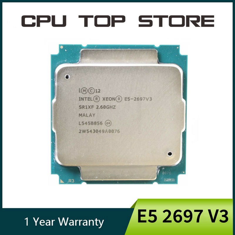 Jbuq 【 Ada 】หน่วยประมวลผล Intel Xeon E5 2697V3 E5 2697 V3 14-Core 2 ...