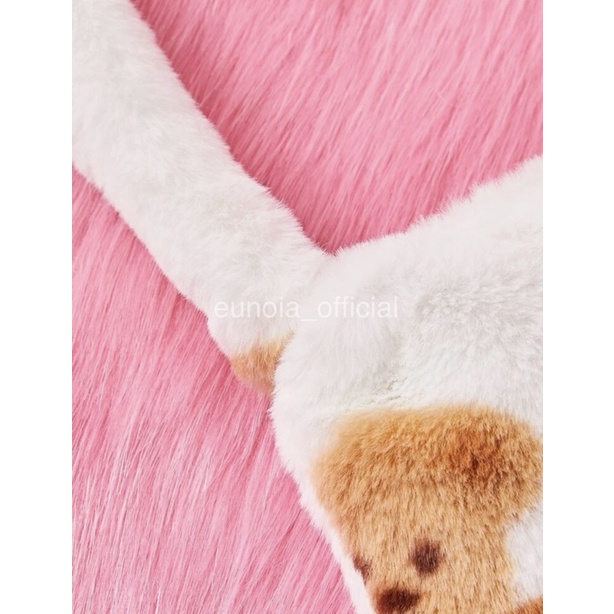 พร้อมส่ง-กระเป๋าสะพายไหล่-กระเป๋าขนนุ่ม-มินิ-ลายการ์ตูน-b0992