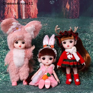 Che ตุ๊กตาเจ้าหญิงน่ารัก 16 ซม. พร้อมเสื้อผ้า bjd ob11 ของเล่น สําหรับเด็กผู้หญิง DIY TH