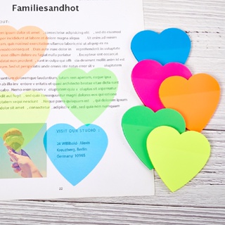 Familiesandhot&gt; กระดาษโน๊ตมีกาว PET ใส สีสัน กันน้ํา หัวใจ ความรัก สติกเกอร์ เครื่องเขียนนักเรียน กระดาษโน้ต สําหรับนักเรียน สํานักงาน เครื่องเขียนอย่างดี