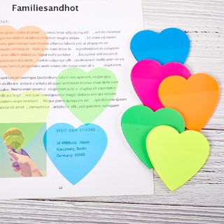 Familiesandhot&gt; กระดาษโน๊ตมีกาว PET ใส สีสัน กันน้ํา หัวใจ ความรัก สติกเกอร์ เครื่องเขียนนักเรียน กระดาษโน้ต สําหรับนักเรียน สํานักงาน เครื่องเขียนอย่างดี