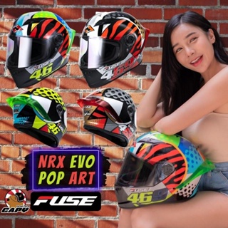 ภาพหน้าปกสินค้า(]ลดล้าง Stock) หมวกกันน็อค เต็มใบ Fuse NRX Evo ได้ 12 สี ลายใหม่ สปอยเลอร์ ทรงสปอร์ต ชิลด์กันแดด เบา ซึ่งคุณอาจชอบสินค้านี้