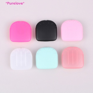 Purelove&gt; 1Pc Silicone Lip Balms Lip Mask Brush with Sucker Dust Cover Makeup Brushes Box new
