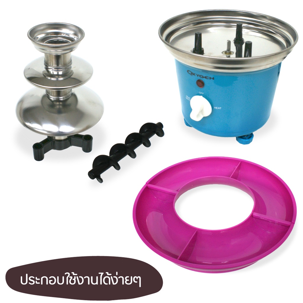 เครื่องทำช็อคโกแลตฟองดู-3-ชั้น-oxygen-fondue