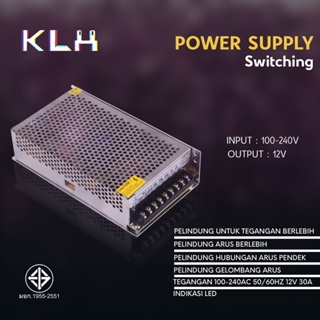 หม้อแปลง power supply 12V ตัวแปลงไฟ KLH สินค้าประกัน 1 ปี