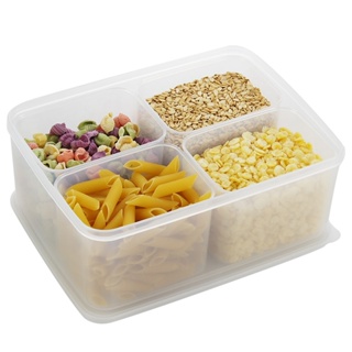Plastic Fridge Food Storage Box Set Household Transparent Compartment Vegetable Storage Containers Food Clear Container