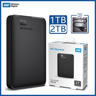 ภาพหน้าปกสินค้าจัดส่งจากกรุงเทพ！ฮาร์ดไดรฟ์คุณภาพสูง WD 2TB External Hard Disk  USB3.0 Basics Storage ฮาร์ดไดรฟ์แบบพกพา ที่เกี่ยวข้อง