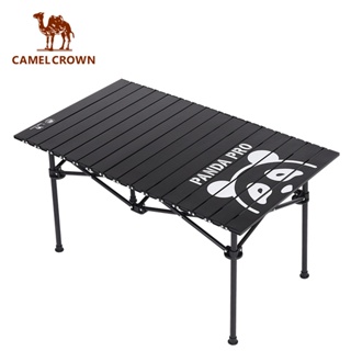 CAMEL CROWN โต๊ะพับ สีดํา อลูมิเนียม แบบพกพา โต๊ะปิกนิก