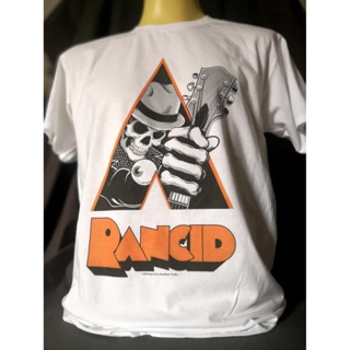 เสื้อยืดเสื้อวงนำเข้า Rancid X Clockwork Orange Punk Rock Retro Style Vintage T-shirt_30