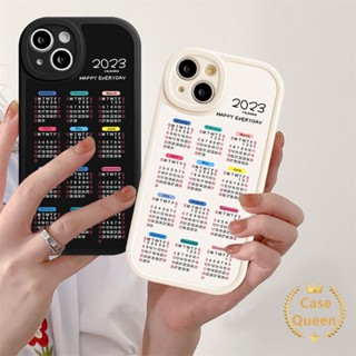 เคสโทรศัพท์มือถือแบบนิ่ม TPU ลายปฏิทิน 2023 สําหรับ Samsung A12 A04s A32 A50 A50s A13 A33 A23 A04 A22 A03s A73 A30s A53 A21s A52s A11 A20s A72 A03 A52 A51 A02s A31 A71 M23 A10s A20