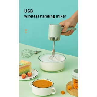 Y Wireless 3 Speed Mini Mixer Electric Food Blender Handheld Mixer Egg Beater Automatic Cream Food Cake Baking Dough Mix