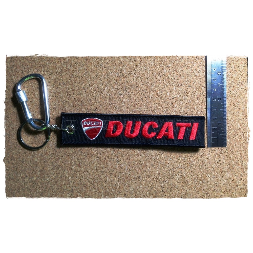 พวงกุญแจผ้า-รถยนต์-รถกระบะ-รถมอเตอร์ไซต์-ducati