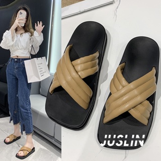 JUSLIN  รองเท้าแฟชั่นผู้หญิง รองเท้าแตะ สะดวกสบาย สไตล์เกาหลี แฟชั่น fashion Comfortable สวย คุณภาพสูง B26G01H 37Z230910