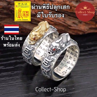 สินค้า Collect-Shop แหวนปี่เซียะ รุ่นคู่เงินทอง แหวนเงิน เงินรมดำ แหวนทอง เรียกทรัพย์ เรียกโชค แหวนมงคล