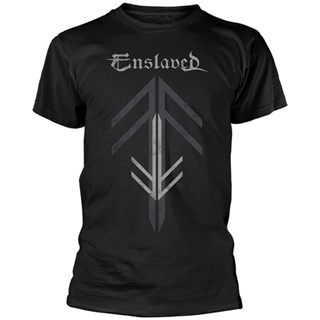 Yuanl5 {พร้อมส่ง เสื้อยืดผ้าฝ้าย 100% พิมพ์ลาย Enslaved Rune Cross พลัสไซซ์ พลัสไซซ์ ของขวัญคริสต์มาส สําหรับผู้ชาย XS