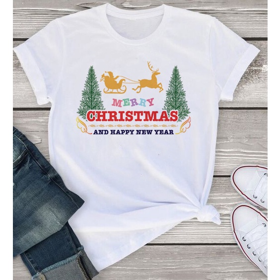 เสื้อยืด-merry-christmas-มีครบไซส์-พร้อมส่ง