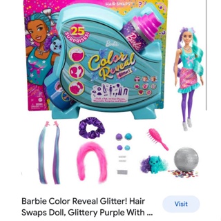 barbie color reveal รุ่น gliter hair swap