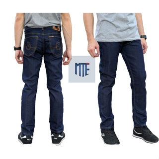 สินค้า MTE กางเกงยีนส์ ยีนส์ผู้ชาย ยีนส์ขากระบอก bigsize สีกรม เป้าซิป รุ่น m203 สินค้าพร้อมส่ง เอว38-44