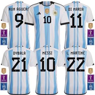 เสื้อกีฬาแขนสั้น ลายทีมชาติฟุตบอล Argentina Fans Issues -22 23 ชุดเหย้า สําหรับผู้ชาย ไซซ์ S-4XL