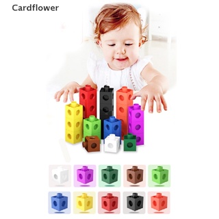&lt;Cardflower&gt; 10 Colors Graphics Math Link Cubes Baby Geometric Coung Cubes Snap Blocks On Sale