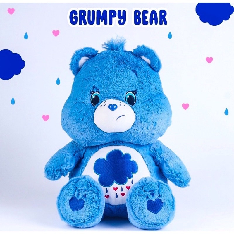 care-bears-ตุ๊กตาหมีแคร์แบร์-grumpy-bear-ลิขสิทธิ์แท้100