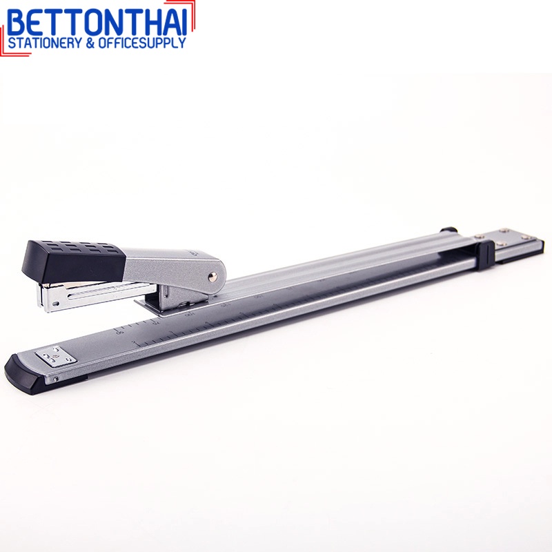 deli-0334-long-stapler-เครื่องเย็บกระดาษมุงหลังคา-ของแท้-100-สีเทา-เครื่องเย็บกระดาษ-ที่เย็บ-อุปกรณ์สำนักงาน