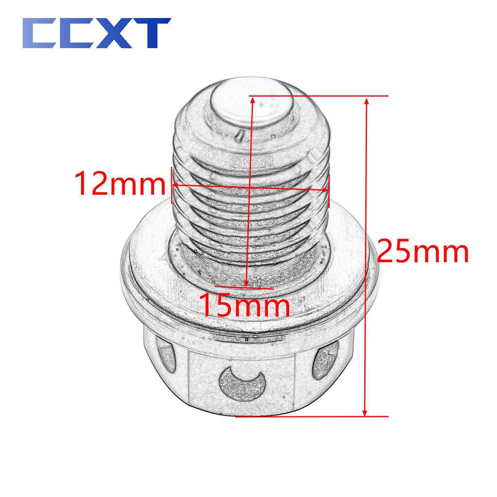 สกรูระบายน้ํามัน-m12xp1-5-สําหรับ-honda-crf-cr-xr-80-100-125-250-350-480-500-650l-1981-2013-cr125r-cr250r-1974-2001