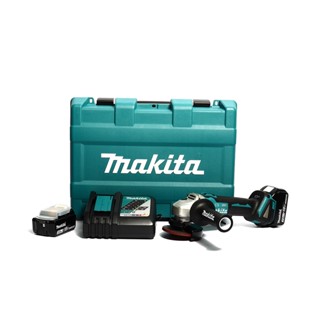 MAKITA DGA406Z (ตัวเปล่า) / DGA406RFE (ครบชุด) เครื่องเจียร์ 4″ (100 มิล) สวิทสไลด์บน เบรค BL,AFT,ADT,XPT,สปีดเดียว