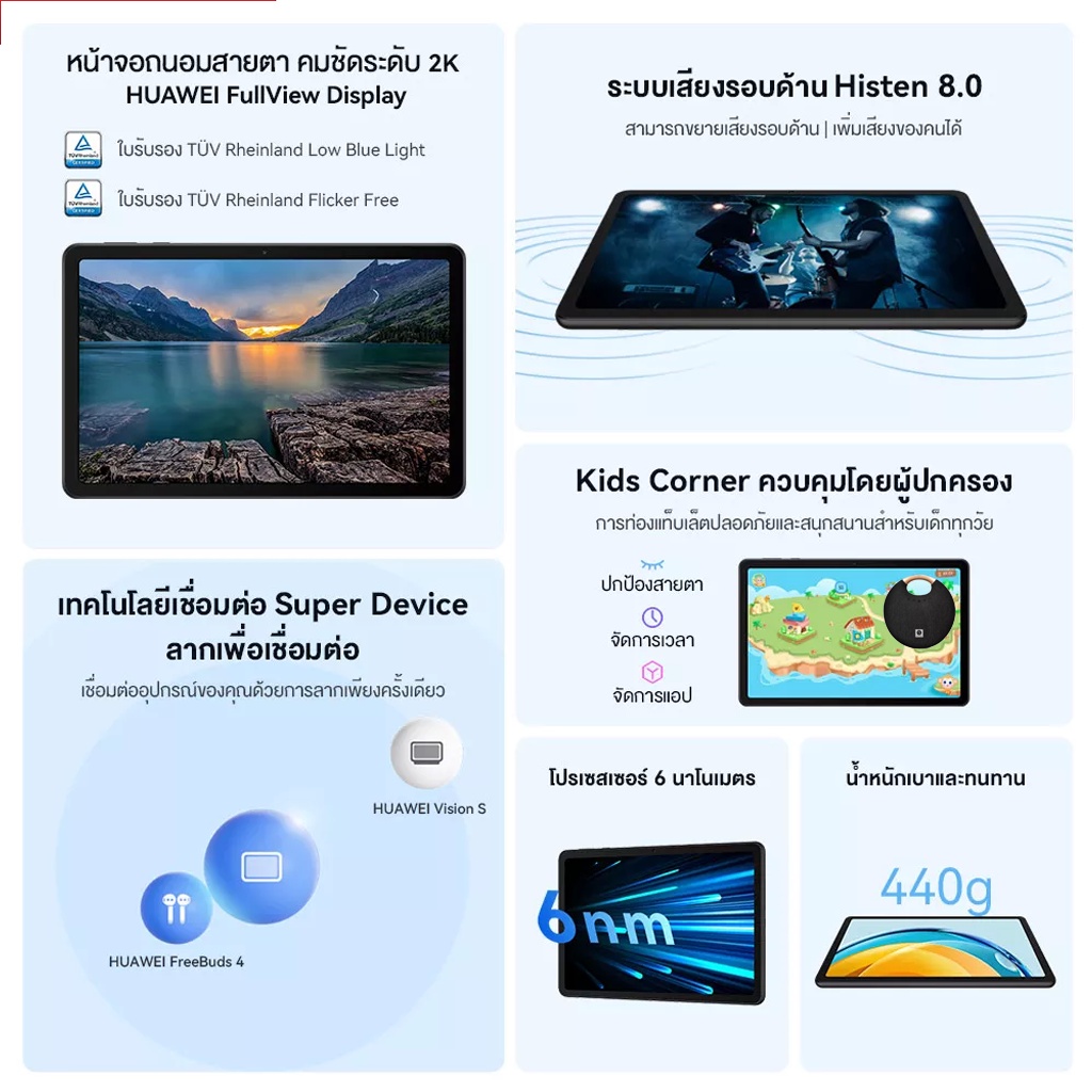 6-12พ-ย-ใส่โค้ด10ddxnovw1-เหลือ6-291-huawei-matepad-se-4gb-128gb-wifi-แท็บเล็ต-หน้าจอถนอมสายตา-คมชัดระดับ-2k