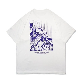 Number at the beginning of the summer of 2022 the new popular logo EVA machine illustration Japanese heavy cotton T-shir