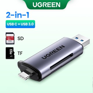 ภาพขนาดย่อของภาพหน้าปกสินค้าUgreen อะแดปเตอร์การ์ดรีดเดอร์ USB 3.0 512G Type C SD Micro SD TF OTG สําหรับ iPad Air 5 4 iPad Mini 6 Card Reader จากร้าน ugreen.th บน Shopee