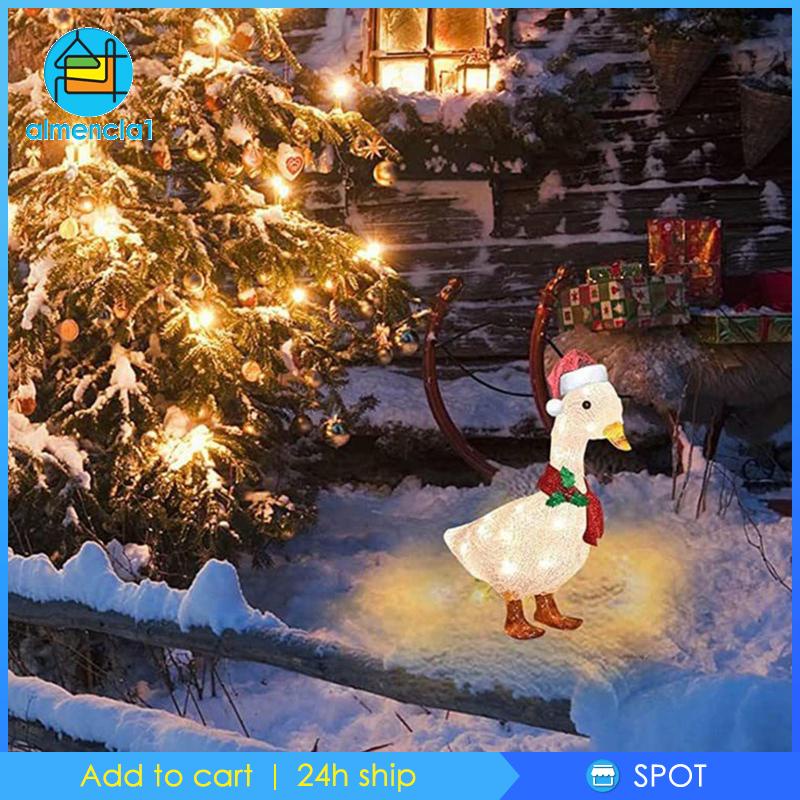 almencla1-รูปปั้นเป็ดน่ารัก-พร้อมผ้าพันคอ-สําหรับคริสต์มาส-ฮาโลวีน