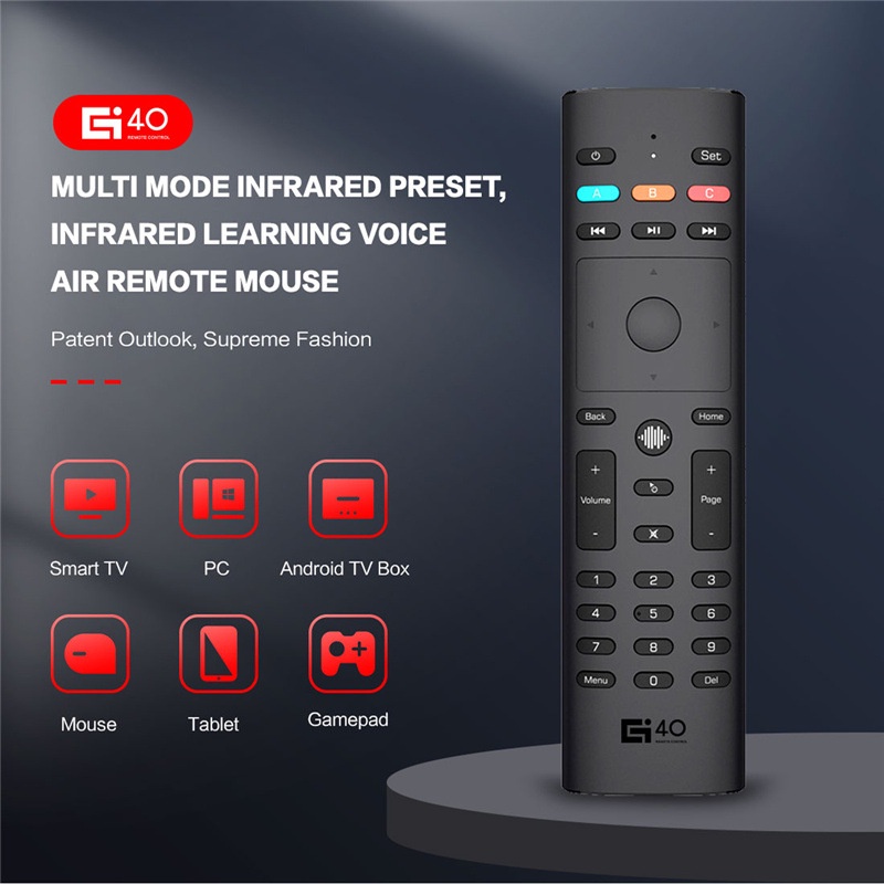 G40s รีโมทคอนโทรล แอร์เมาส์ ไร้สาย ขนาดเล็ก Kyeboard G40 พร้อม IR ...