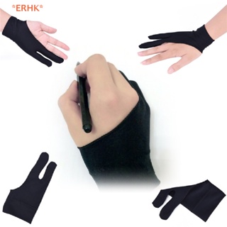 Erhk> ถุงมือศิลปินวาดภาพ ฟรีไซซ์ มืออาชีพ สําหรับแท็บเล็ตกราฟฟิค มือซ้าย และขวา