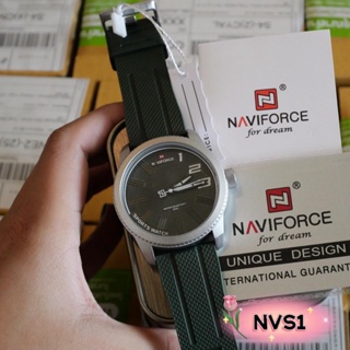 NAVIFORE นาฬิกางานแท้ตัวเลขขีดเท่ๆกดสั่งได้เลย NVS1