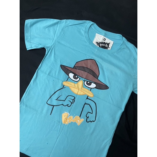 เสื้อยืดลายการ์ตูนเพอร์รี่-ตุ่นปากเป็ด-perry