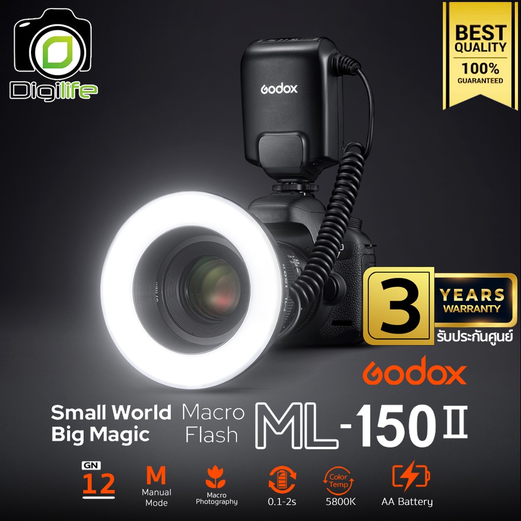 Godox ML-150 Macro Ring Flash with GP Rechargeable Batteries