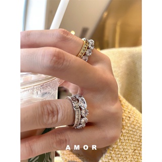 ภาพหน้าปกสินค้าVivienne westwood ชุดแหวนเพชร สองชั้น แยกแฟลช แหวนมงกุฎเพชร เพื่อพับแหวน ซึ่งคุณอาจชอบสินค้านี้
