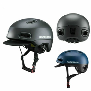 Rockbros หมวกกันน็อคจัก รยานคุณภาพสูง EPS ป้องกันการโจรกรรมหมวกกันน็อคจักรยานสำหรับผู้ชายกันกระแทกระบายอากาศปรับอาทิตย์หมวกจักรยานอุปกรณ์จักรยาน  3 สี